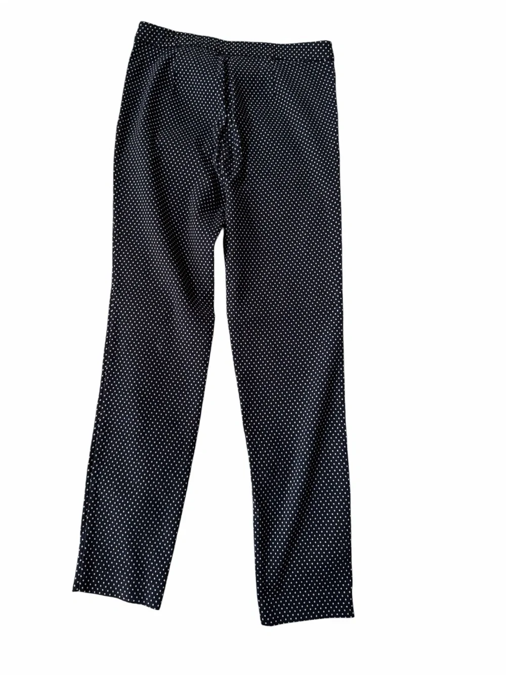 Dalia Navy with White Polka Dot Straight Leg Pants